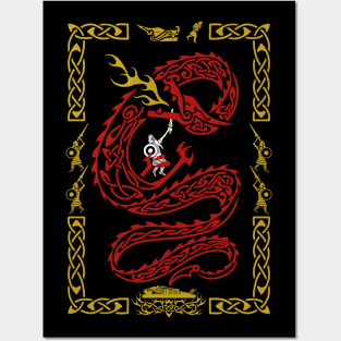 Beowulf Vs the Dragon Posters and Art